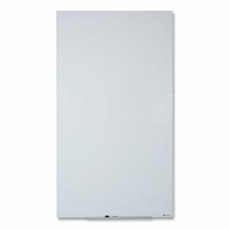 QUARTET InvisaMount Vertical Magnetic Glass Dry-Erase Boards, 28 x 50, White Surface Q012850IMW
